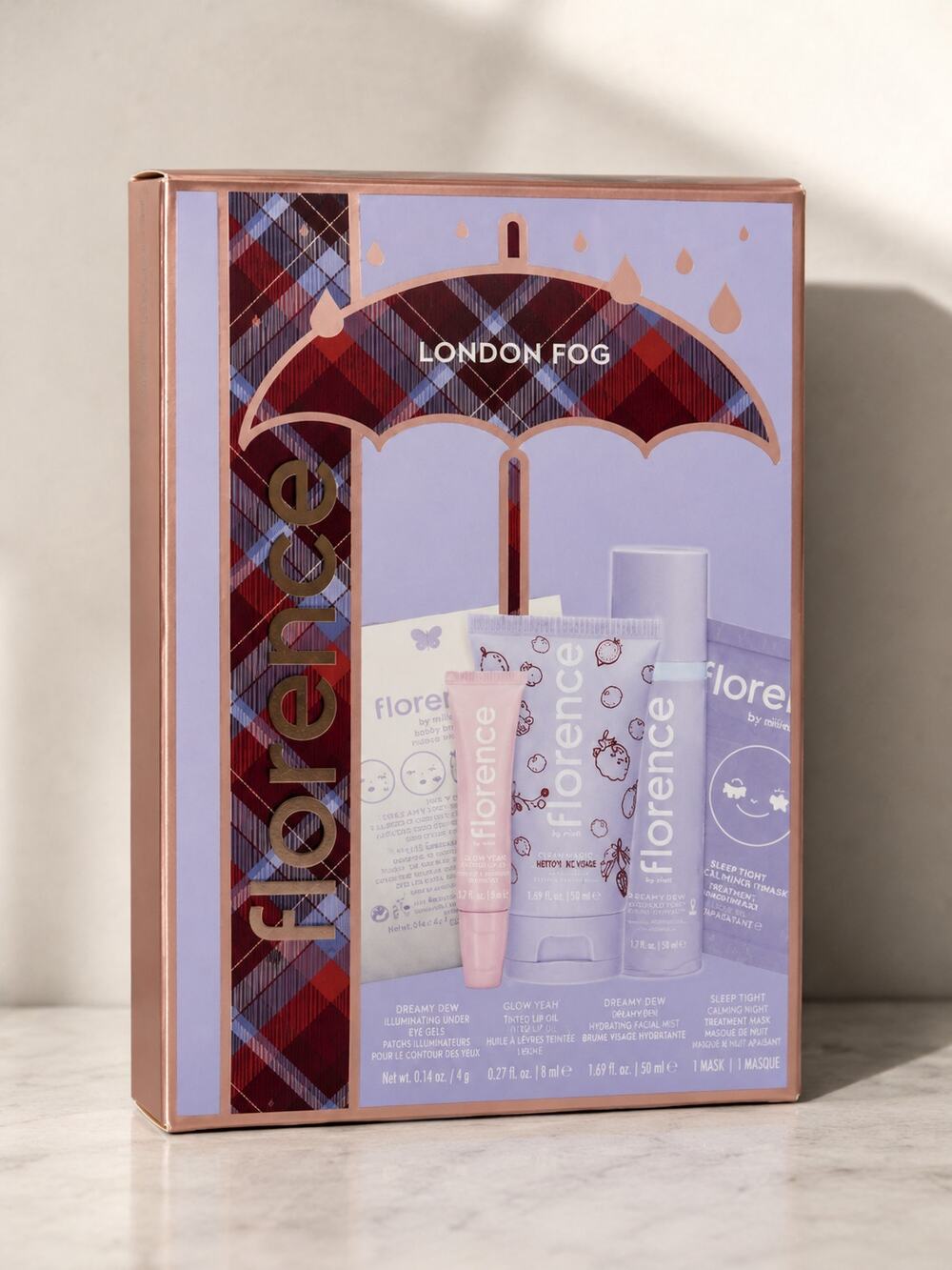 Florence by Mills London Fog 5pc Holiday Gift Set Skincare Beauty